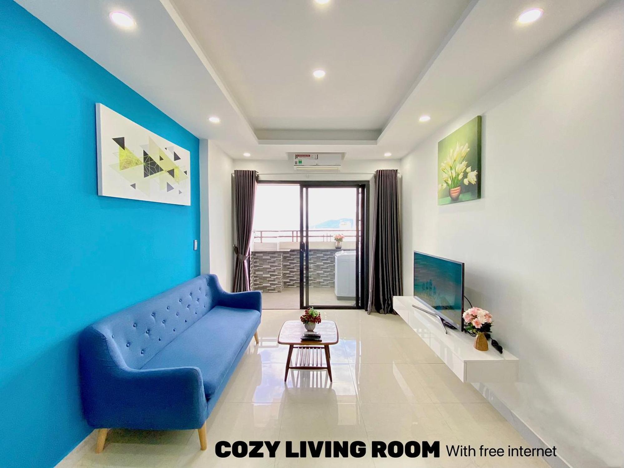 Blue Ocean Apartment At My Khe Da Nang Bagian luar foto