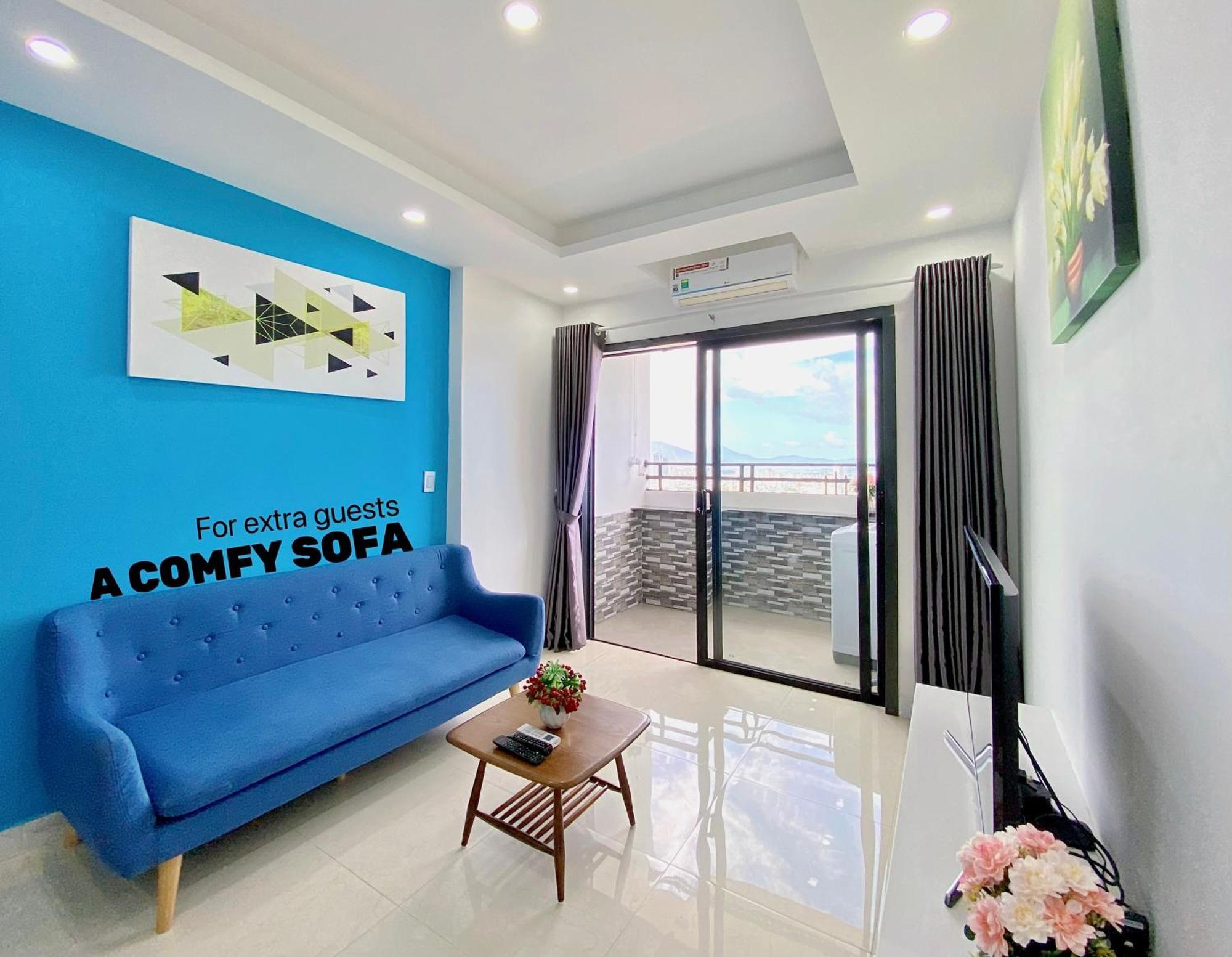 Blue Ocean Apartment At My Khe Da Nang Bagian luar foto
